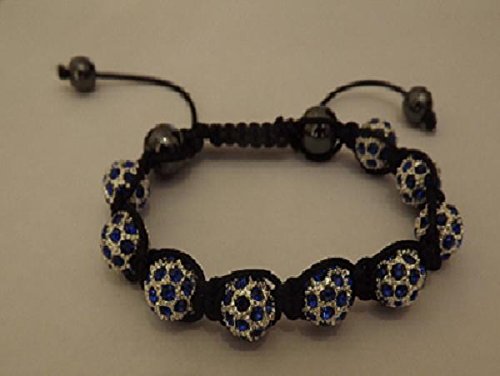 Blue shamballa shop bracelet