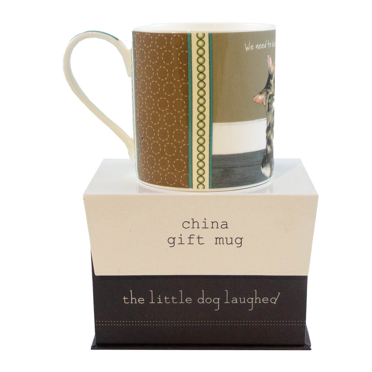 Tabby Cat China Mug | Menu