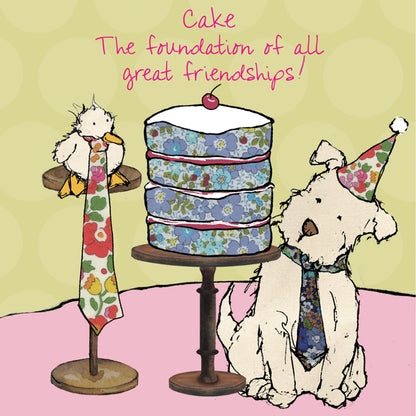 Little Dog Laughed - Cake Lovers Friendship Card