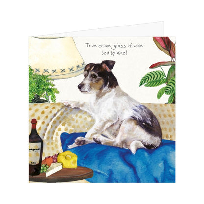 Rough coat Jack Russell Greeting Card