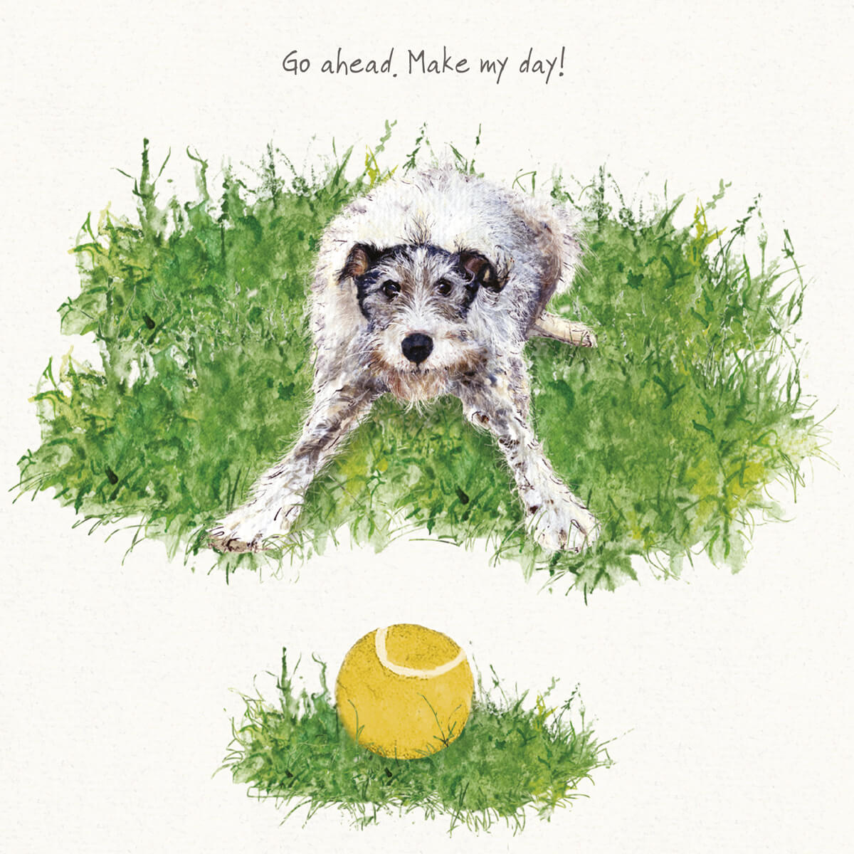 Rescue Lurcher Greeting Card