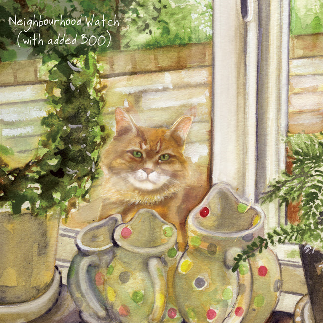 Ginger Cat Greeting Card