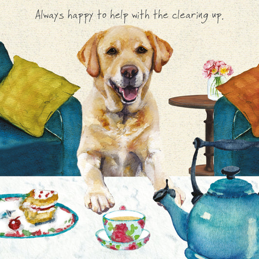 Yellow Labrador Greeting Card