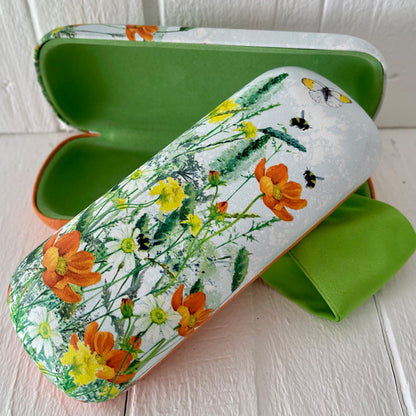 Orange Poppies Glasses Case | Nature's Hope