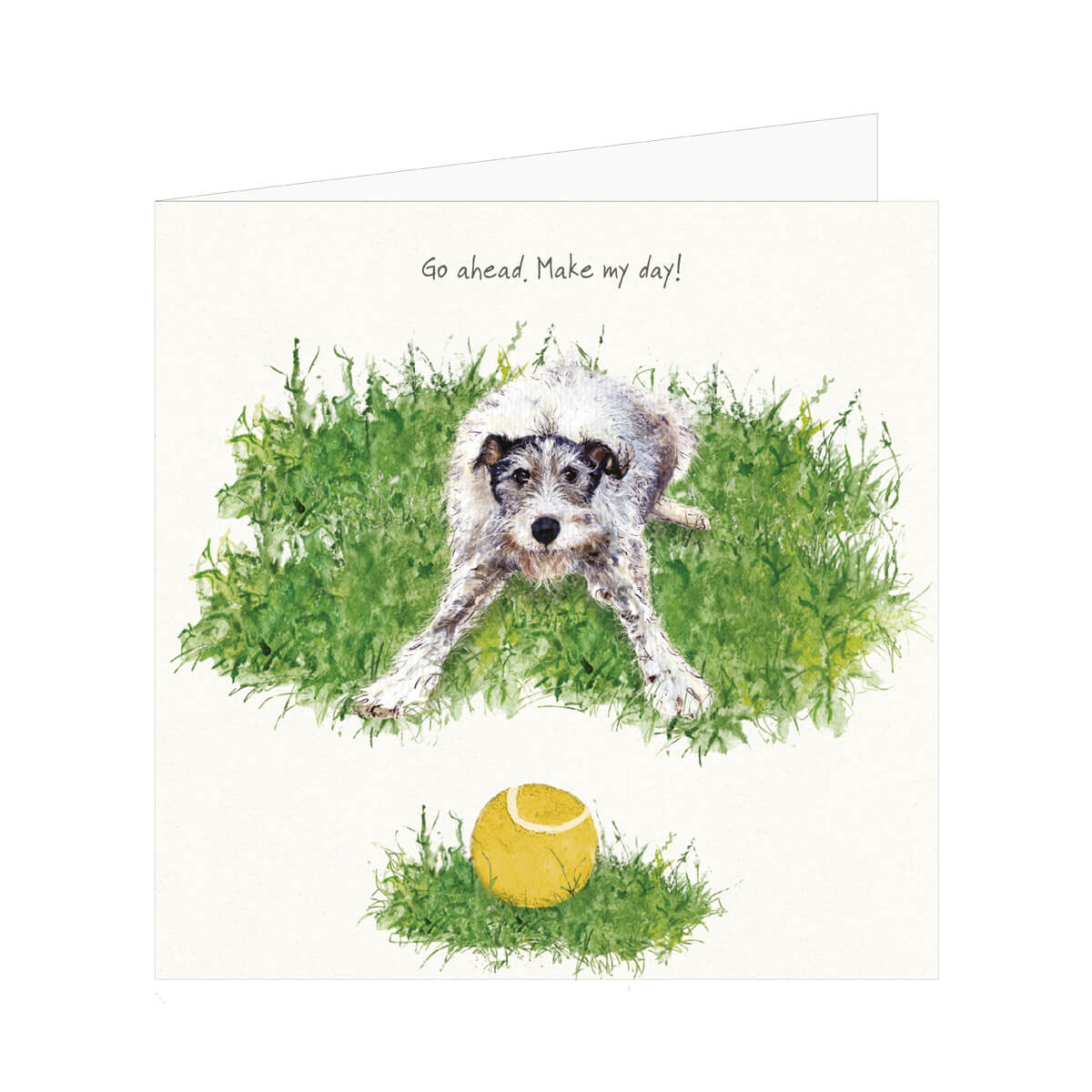 Rescue Lurcher Greeting Card