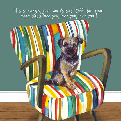 Border Terrier Greeting Card