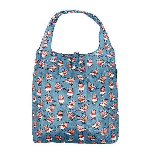 Eco Chic Lightweight Foldable Reusable Shopping Bag (Robins Teal)