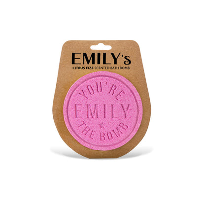 H&H Personalised Scented Bath Bombs - Emily