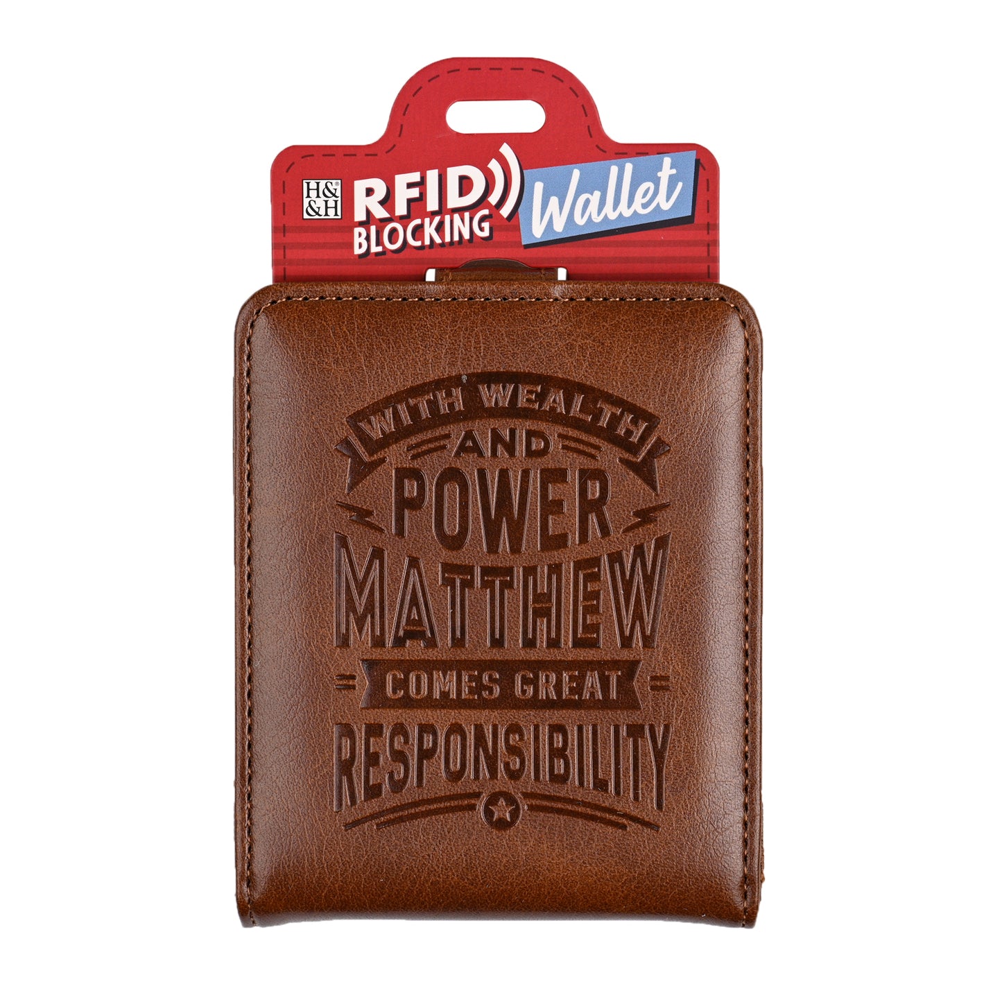 History & Heraldry Personalised RFID Wallet - Matthew