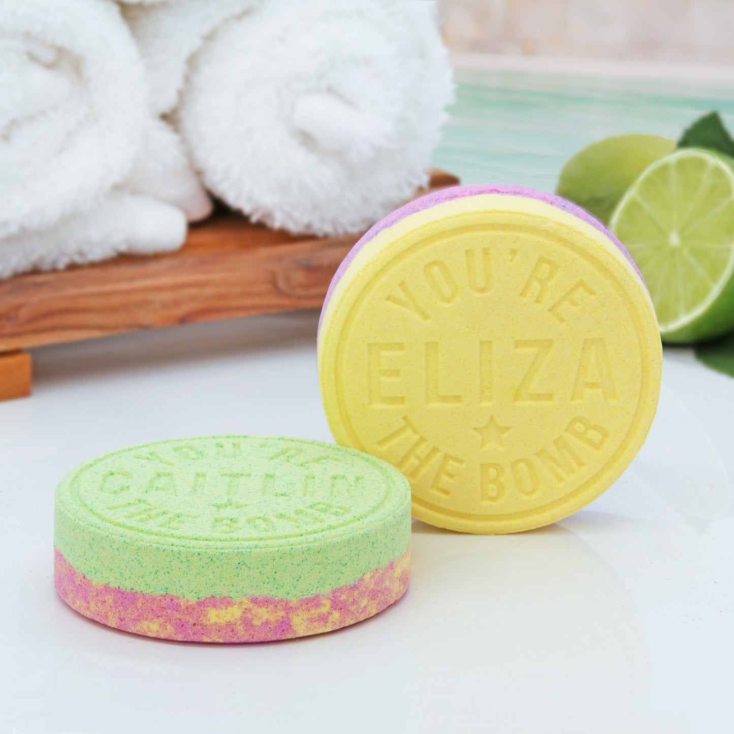 H&H Personalised Scented Bath Bombs - Leah