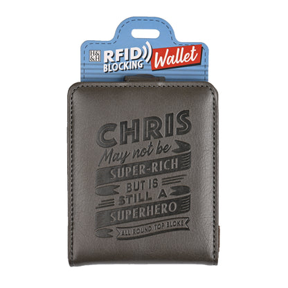 History & Heraldry Personalised RFID Wallet - Chris