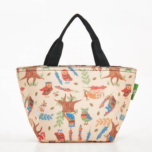 Expandable Cool Bag/Lunch Bag/Insulated Bag - New Owls by Eco Chic