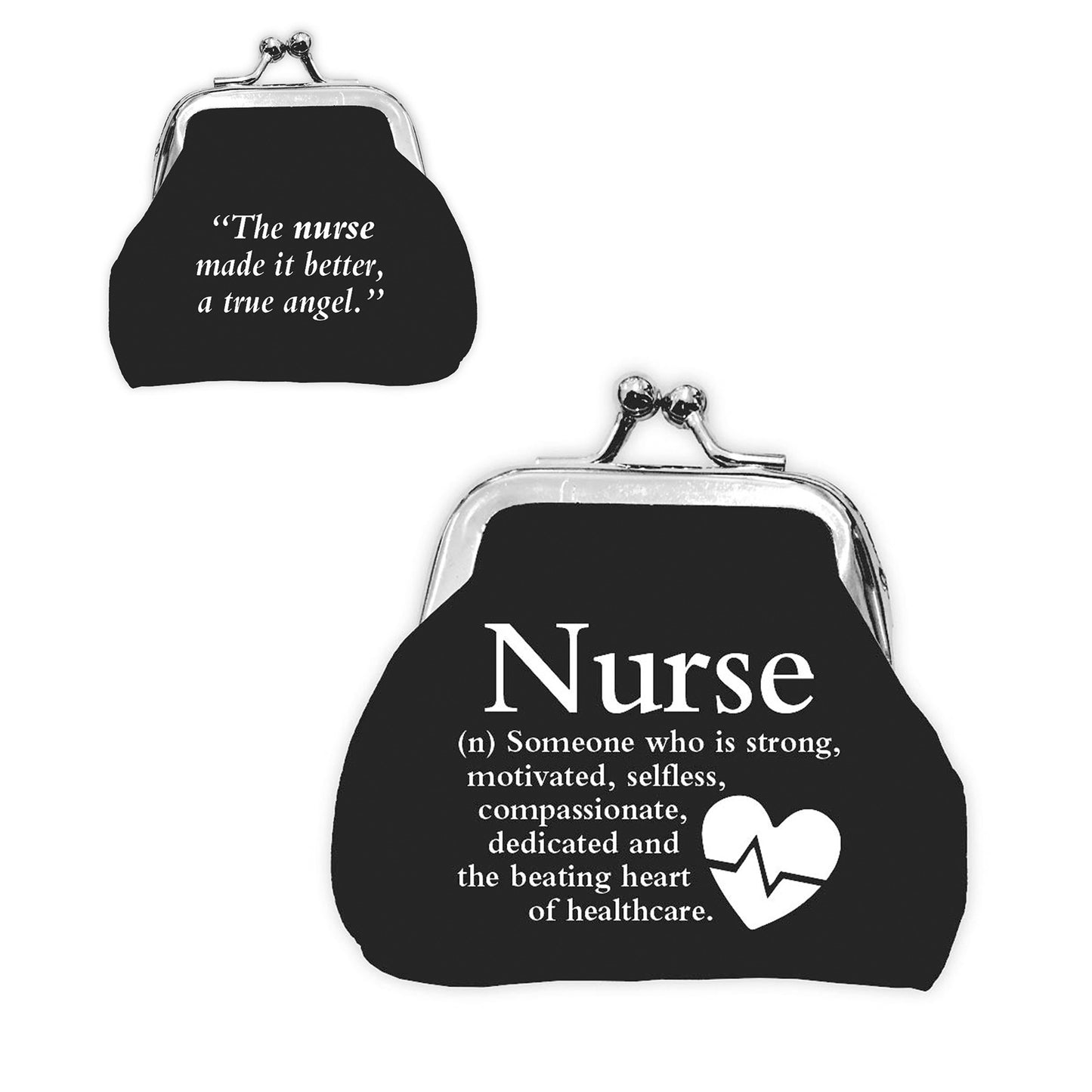 Urban Words Mini Clip Purse "Nurse" with urban Meaning