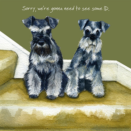 Schnauzers Greeting Card