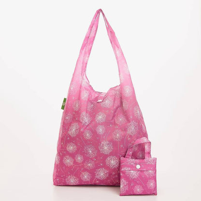 New Eco Chic 100% Recycled Foldable Dandelion Print Reusable Shopper Bag [EC-A36DP]