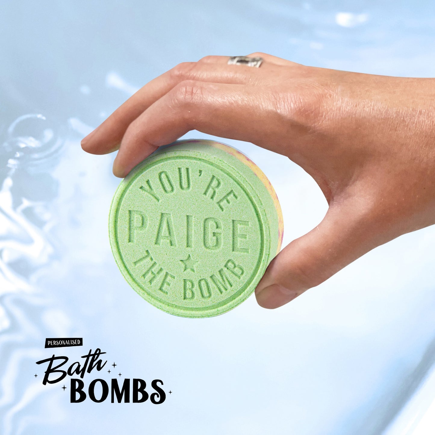 H&H Personalised Scented Bath Bombs - Paige