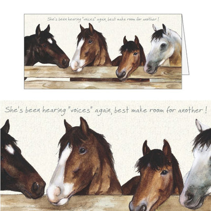 Horses Greeting Card - Make Room