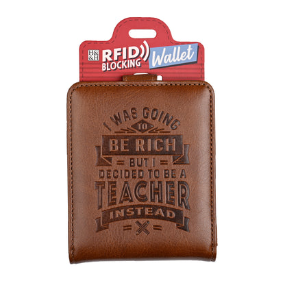 History & Heraldry Personalised RFID Wallet - Teacher