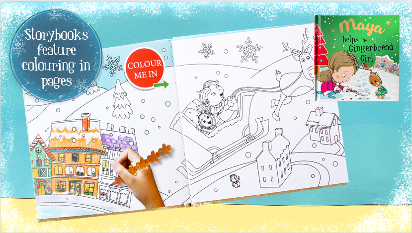 Childrens Xmas Storybook / colouring book   - Layla