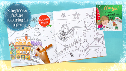 Childrens Xmas Storybook / colouring book   - Ella