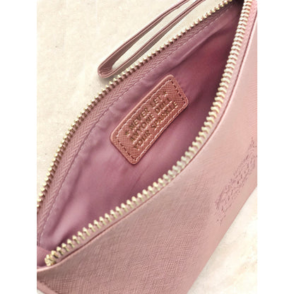 Clutch Bag With Handle & Embossed Text "Kirsty"