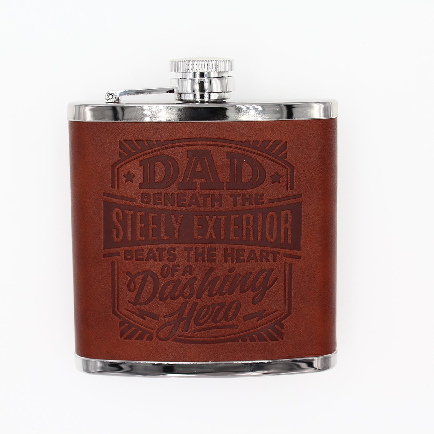 Top Bloke Mens Gift Hip Flask for Him -  Treat for "Dad"