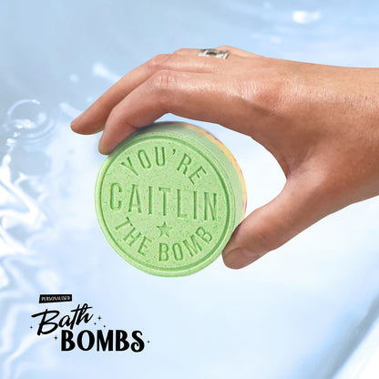 H&H Personalised Scented Bath Bombs - Caitlin