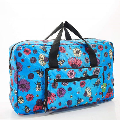 Eco Chic Lightweight Foldable Holdall Bee 2 (Blue)