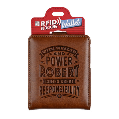 History & Heraldry Personalised RFID Wallet - Robert