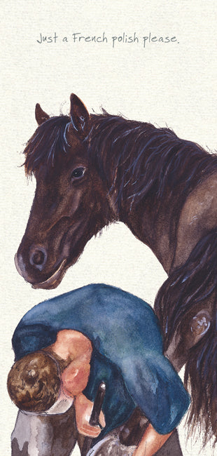 Seal Brown Horse Greeting Card