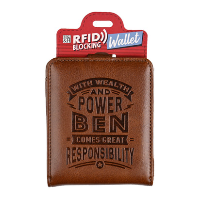 History & Heraldry Personalised RFID Wallet - Ben