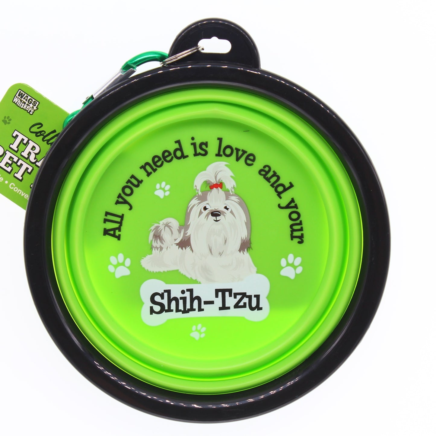 SHIH-TZU COLLAPSIBLE TRAVEL DOG BOWL GIFT