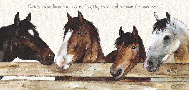 Horses Greeting Card - Make Room