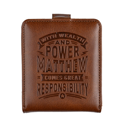 History & Heraldry Personalised RFID Wallet - Matthew